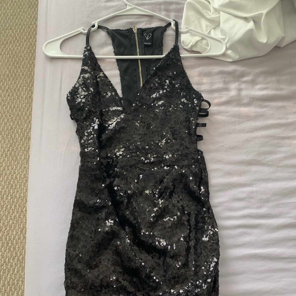 windsor sparkle mini dress